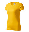 Памучна дамска тениска в жълто Celestina-2 снимка