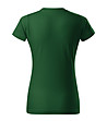 Памучна дамска тениска в тъмнозелено Celestina-1 снимка