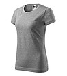 Памучна дамска тениска в сив меланж Celestina-2 снимка