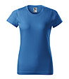 Памучна дамска тениска в синьо Celestina-0 снимка