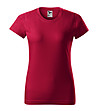 Памучна дамска тениска в цвят череша Celestina-0 снимка