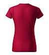 Памучна дамска тениска в цвят череша Celestina-1 снимка