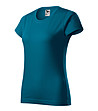 Памучна дамска тениска в цвят петрол Celestina-2 снимка