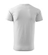 Бяла unisex памучна тениска Elino-1 снимка