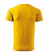 Жълта unisex памучна тениска Elino-1 снимка