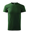 Тъмнозелена unisex памучна тениска Elino-0 снимка