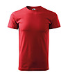 Червена unisex памучна тениска Elino-0 снимка