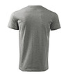 Unisex памучна тениска в сив меланж Elino-1 снимка