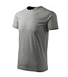 Unisex памучна тениска в сив меланж Elino-2 снимка