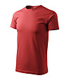 Unisex памучна тениска в цвят бургунд Elino-2 снимка