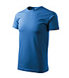 Unisex памучна тениска в син нюанс Elino-2 снимка