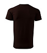 Unisex памучна тениска в тъмнокафяво Elino-1 снимка
