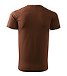 Unisex памучна тениска в цвят шоколад Elino-1 снимка