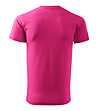 Unisex памучна тениска в цвят циклама Elino-1 снимка