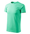 Unisex памучна тениска в цвят мента Elino-2 снимка