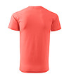 Unisex памучна тениска в цвят корал Elino-1 снимка