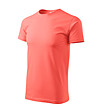 Unisex памучна тениска в цвят корал Elino-2 снимка