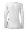 Бяла памучна дамска блуза Slim-1 снимка