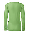 Светлозелена памучна дамска блуза Slim-1 снимка