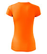 Памучна дамска тениска Fantasy в неоновооранжево-1 снимка