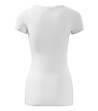 Бяла дамска тениска от памук Glance-1 снимка