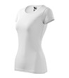 Бяла дамска тениска от памук Glance-2 снимка