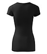 Черна дамска тениска от памук Glance-1 снимка