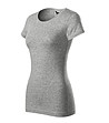 Дамска тениска от памук в сив меланж Glance-2 снимка