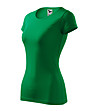 Зелена дамска тениска от памук Glance-2 снимка