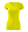 Дамска тениска от памук в цвят лимон Glance-0 снимка