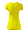 Дамска тениска от памук в цвят лимон Glance-1 снимка