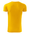 Жълта мъжка памучна тениска Amigo-1 снимка