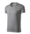 Мъжка тениска от памук в сив меланж Kyle-2 снимка