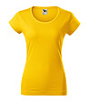 Жълта дамска памучна тениска Violana-0 снимка