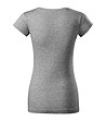 Дамска памучна тениска в сив меланж Violana-1 снимка