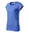 Дамска тениска в син меланж Alisha-2 снимка