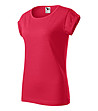 Дамска тениска в червен меланж Alisha-2 снимка