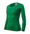 Зелена памучна дамска блуза Fit-T-2 снимка