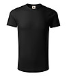 Черна мъжка тениска от органичен памук Umber-0 снимка