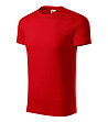 Червена мъжка тениска от органичен памук Umber-2 снимка