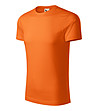 Оранжева мъжка тениска от органичен памук Umber-2 снимка