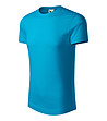 Синя мъжка тениска от органичен памук Umber-2 снимка