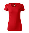 Червена дамска тениска от органичен памук Kristine-0 снимка