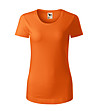 Оранжева дамска тениска от органичен памук Kristine-0 снимка