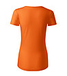 Оранжева дамска тениска от органичен памук Kristine-1 снимка