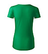 Зелена дамска тениска от органичен памук Kristine-1 снимка