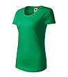 Зелена дамска тениска от органичен памук Kristine-2 снимка