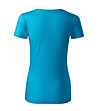 Синя дамска тениска от органичен памук Kristine-1 снимка