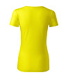 Жълта дамска тениска от органичен памук Kristine-1 снимка