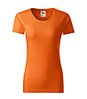 Оранжева дамска тениска от органичен памук Native-0 снимка
